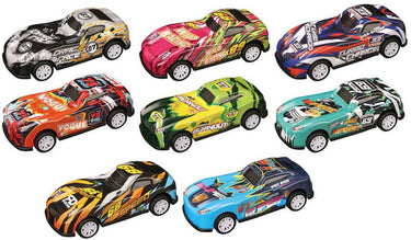 Lobbes speelgoed bv raceauto backflip pull back set - 3st.