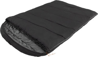 Easy camp easycamp raven square double 5°c slaapzak zwart regular double zipper