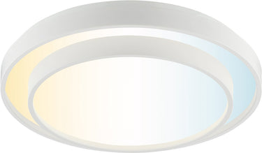 Brilliant faruz - plafondlamp - ø 39 cm - led 10w - cct - 3000k-6500k - dimbaar - nachtlicht - timer - afstandsbediening - wit
