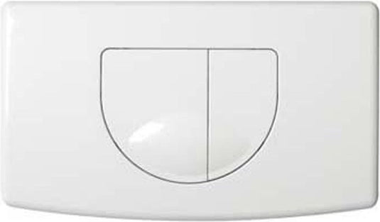 Plieger main bedieningspaneel – bedieningspaneel toilet – 2 knoppen – bedieningspaneel wit