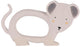 Trixie natuurlijk rubber grijpspeeltje - mrs. mouse