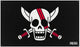 One piece red hair pirates unisex vlag - meerkleurig - standard