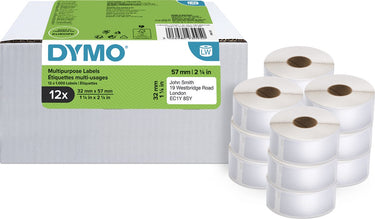 Dymo universele etiketten 11354 mat wit
