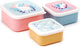 Puckator snackdoosjes eenhoorn unicorn set van 3 -