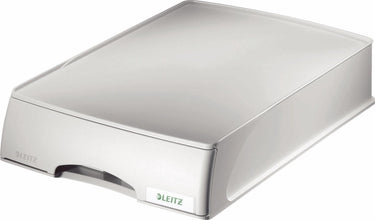Leitz plus brievenbak met lade - grijs