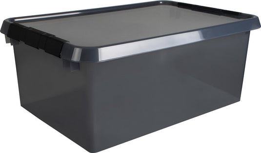 Sunware comfort line opbergbox 45l - 60x40x26 cm - transparant grijs