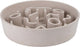 District 70 bamboo slowfeeder beige - hondenvoerbak - ø21 cm