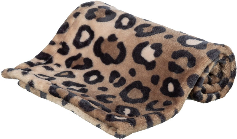 Cargue la imagen en el visor de la galería, Trixie hondendeken leo soft pluche bruin panterprint
