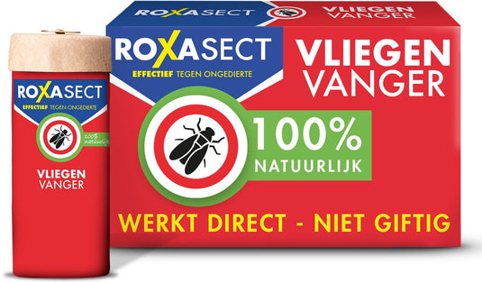 Roxasect vliegenvanger plakstrip - ongedierteval - vliegenval - 4 stuks