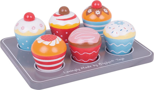 Bigjigs houten muffinset