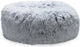 Beeztees siba - orthopedische - donut hondenmand - fluffy hondenmand - kattenmand - grijs - 50x50x20 cm