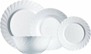 Luminarc trianon serviesset - wit- 6 personen - 19 delig