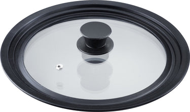 Westmark universele deksel met siliconen rand – veelzijdig voor potten en pannen met een diameter van 16 – 20 cm, hittebestendig veiligheidsglas – 215 × 215 × 48 mm