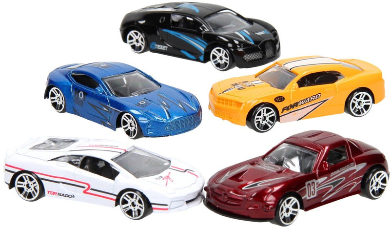 Afbeelding laden in galerijviewer, Johntoy super cars 5 stuks die cast auto's in doos
