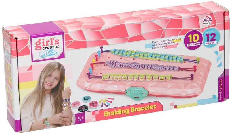 Afbeelding laden in galerijviewer, Lobbes speelgoed bv lobbes armbanden vlechten set roze - creatief speelgoed voor kinderen.
