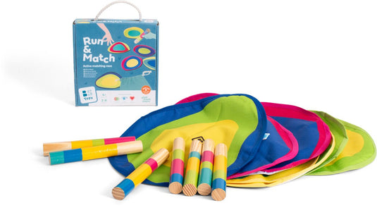 Bs toys activiteit eilanden - hout - buitenspeelgoed - vanaf 4 jaar - actief spel - 15-delig