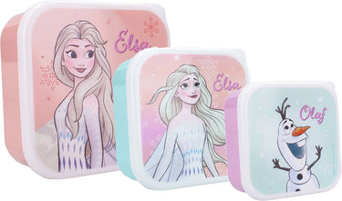 Vadobag frozen snackbox en fruitdoos lichtgroen en roze - 3in1
