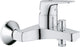 Grohe quickfix start flow badkraan - met omstel en koppelingen - chroom