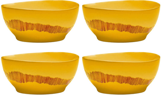 Serax - ottolenghi feast - kom s - geel rood - 16 ø - 4 stuks