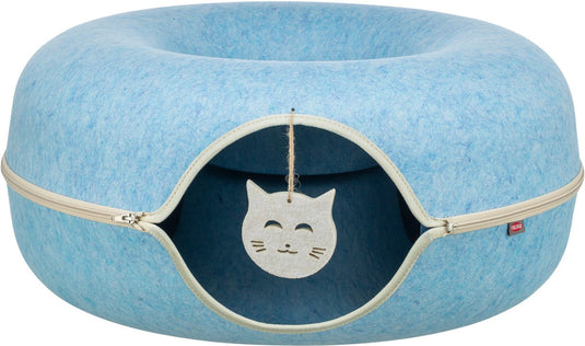 Trixie speeldonut vilt blauw