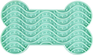 Flamingo likmat yummee – muntgroen – s – 15 x 8,6 x 1,9 cm – antischrok likmat voor kleine honden en katten