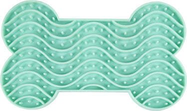 Flamingo likmat yummee – muntgroen – s – 15 x 8,6 x 1,9 cm – antischrok likmat voor kleine honden en katten