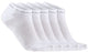Craft active shaftless sock 5-pack unisex sportsokken - wit