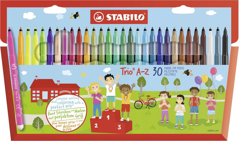 Chargez l'image dans la visionneuse de la galerie, Stabilo trio a-z - viltstift - set met 30 stuks
