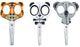Vaessen creative kinderschaar set - 3 st. - linkshandig rechtshandig - met dieren design