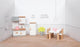 Goki poppenhuismeubeltjes: design keuken, 20-delig, 10x6,5x5cm (tafel), beukenhout en stof, 3+