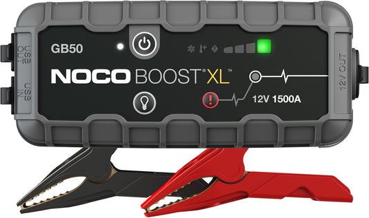 Noco lithium jump starter boost xl gb50- starthulp 1500 ampère – usb lader voor smartphone tablet - 200 lumen led zaklamp