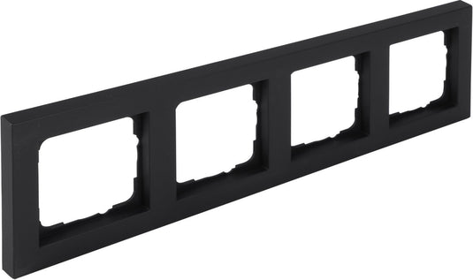 Q-link s-line afdekraam 4-voudig - zwart