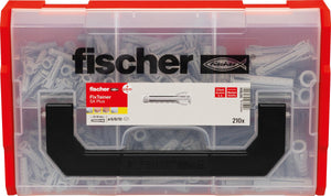 Fischer scher fixtainer – plug sx plus 6, 8 en 10 | 210 stuks in praktische opbergbox