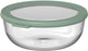Mepal glazen vershouddoos rond cirqula - 1200 ml - glazen vershoudbakjes - hittebestendig tot 550 °c. zonder deksel - meal prep bakjes - nordic sage
