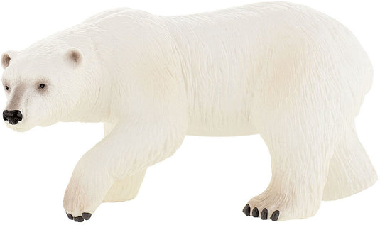 Bullyland 63537 – speelfiguur en verzamelfiguur ijsbeer – ca. 10 cm – levensecht en detailrijk vormgegeven – ideaal als educatief speelfiguur, taartdecoratie of klein cadeautje voor kinderen vanaf 3 jaar.