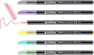 Viltstift edding pastel 1200 kleurenassortiment permanent