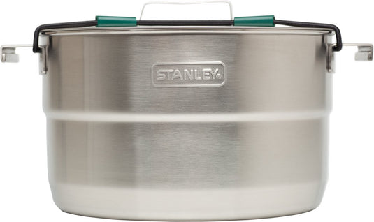 Stanley adventure full kitchen basecamp cook set 3.5l - 11-delige pannenset - lichtgewicht roestvrijstalen pan - voor backpacken, wandelen en kamperen - campingpannen - vaatwasserbestendig