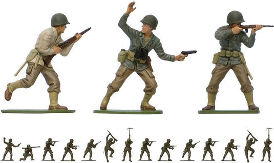 Airfix modelbouwpakket militaire voertuigen - 02703v wwii u.s. infantry - figures plastic - 1:32 - modelbouw