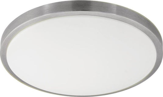 Eglo competa 1 - wand plafondlamp - 1 lichts - ø 430mm. - wit, nikkel-mat