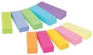 Indexen post-it 670-10ab papier15x50mm zelfklevend assorti 500 stuks