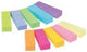 Post-it® notes markeerstroken, canary yellow™, neon geel, neon oranje, ultra fuchsia, lichte kersenrood, neon groen, emeraldgroen, aquawave, poppy, lichte moerbei, 10 blokken, 50 blaadjes blok