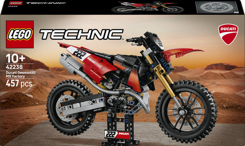 ギャラリービューアに画像をロードする, Lego technic ducati desmo450 mx factory motor speelgoed voor kinderen 42238
