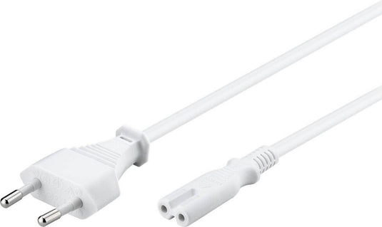 Scanpart c7 stroom kabel 2 meter - met stekker - geschikt voor randapparatuur - wit - universeel