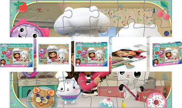 Ravensburger , 24 delige puzzel gabby's keuken uit gabby's dollhouse van giant floor collèction, veelkleurig