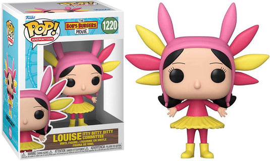 Funko the bob's burgers movie pop! pride vinyl figure louise itty bitty ditty committee 9 cm