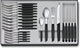 Victorinox bestekset swiss modern - 24-delig - zwart - rvs pp - doos