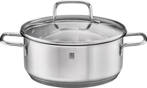 Rösle basic line - basic line kookpan laag ø 20 cm - roestvast staal - zilver -
