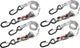 Masterlock 3062eurdat set 4 ks upínací popruhy - 180 cm