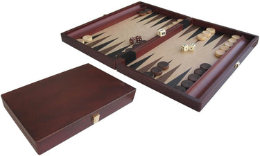 Hot games hot sports backgammon koffer hout bruin 35x23