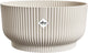 Elho vibes fold bowl 25 - plantenschaal voor binnen - 100% gerecycled plastic - ø 24.9 x h 12.1 cm - linnen wit